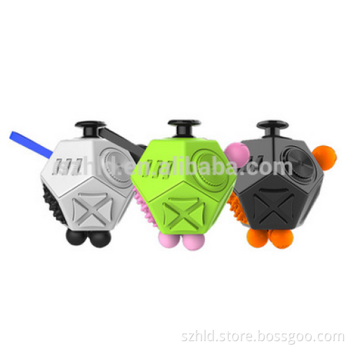 (Hot) 2017 New Arrival 12-Sided Desk Toy Fidget Cube , 3.3cm Magic Fidget Cube , Fidget Cube for Stress Relief Toys